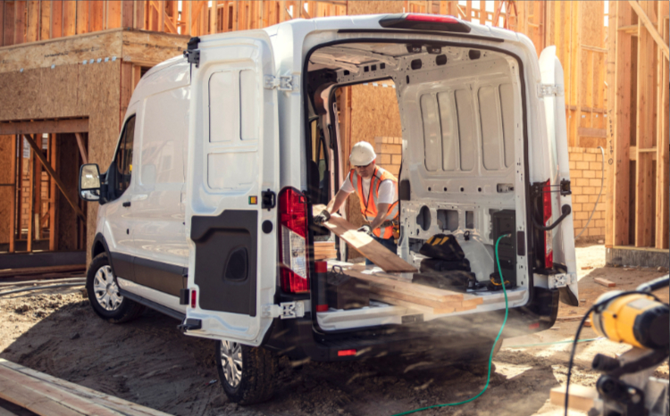 Ford E-Transit Rear 2023